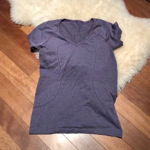 Purple V Neck Lululemon Swiftly